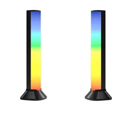Strips 2 Sets Sound Control Tippup Rhythmus Light USB wiederaufladbare App Music Ambient LED -Strip RGB Bunte Rohrlampe3915386