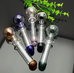 Rökrör vattenpipa bong glas rigolja vatten bongs färgade konkava huvudet enkelhjul glas rökpanna