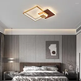Ceiling Lights Modern Led Lamp Leaves Verlichting Plafond Bedroom Decoration Fabric Dining Room Light