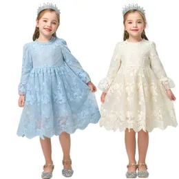 Vestidos de menina Summer Children's Elegant Princess Cerimônia Flor Girls 'Wedding Dress Tutu Baby Clothing G220523