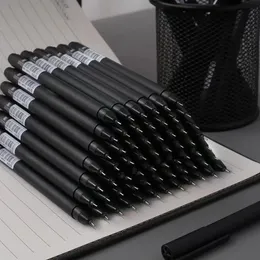 Ballpoint Pens 520pcs Gel Pen Set Нейтральный гладкий сочинение быстрое написание. Спись 05 -мм черные чернила школьные канцелярские товары 230523