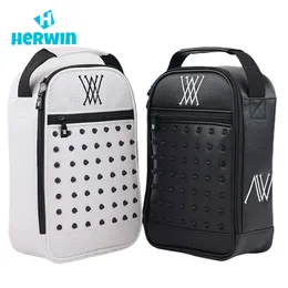 Golf Bags Rivets Golf Shoe Bag Sports Outdoor Portable Shoe Bag 35*25*11.5 CM 230523