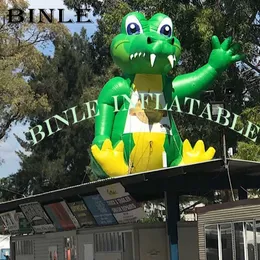 Niestandardowy zielony gigantyczny nadmuchiwany krokodyl Ocean Event Inflatible Alligator Cartoon Balon do reklamy