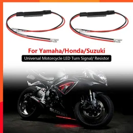 جديد 2PCS 10W دراجة نارية عالمية LED مؤشر إشارة مؤشر تحميل الحمل Flasher 10 أوم ل yamaha هوندا سوزوكي كاواساكي مقهى Racer