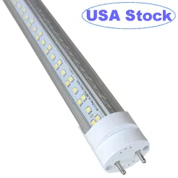 4 Ft LED Light Tube 72W 2 Pin G13 Base Cool White 6000K, Clear Cover T8 Ballast Bypass Required, Dual-End Powered, 48 Inch T8 72W Flourescent Tube Replacements oemled