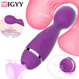 공장 온라인 무선 Dildos AV Vibrator Magic Women Sucker Clitoris Magnetic Charging Massager Sex Toys 성인을위한 55% 할인