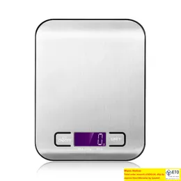 5KG 10KG1g Kitchen Scale Baking Tools Stainless Steel Portable food Weighing Scale Foods Measuring Tool LCD Digital Electronic