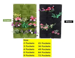 Ekiciler tencere duvar yetiştirme çanta cepleri kumaş sebze büyüyen ev dekorasyon ekimi 361836 cep7472213