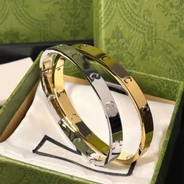 Projektant unisex love bransoletka mankiet mankiet bangle mężczyzn kobiety ze stali nierdzewnej 18-krotną złotą biżuterię Kobiety wysokiej jakości bioder bransoletki impreza męska brzeg kobiet