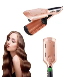 32 mm Wave Curling Iron Ceramic Hair Curler Deep Wavy Colander LED Temperature 3 Barrel Hair Crimper Hair Styling Roller Iron H2206180410