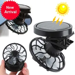 Nowy wentylator przenośna klimatyzator mini solarne klip zasilany wentylatorami w fan wspinaczka kemping letnia czapka czapka chłodnica fanów