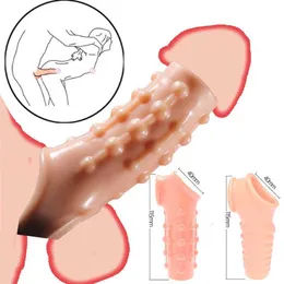 Cock Ring Sleeve Penis Enlargement Granule Clitoris G-spot Stimulate Delay Anal Plug Toys For Men Sex Shop 80% Online Store