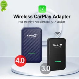 Nowy CarlinKit 4.0 bezprzewodowy adapter samochodowy Android 3.0 bezprzewodowy 2 w 1 uniwersalny dla Apple + Android CarPlay Ai Box USB Dongle dla Audi VW Benz Kia Honda Toyota Ford