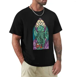 Herrtankstoppar Church of Cthulhu t-shirt plus storlek anime estetiska kläder män grafik t-shirts pack