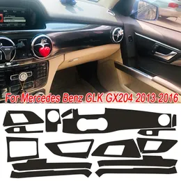 For Mercedes Benz GLK GX204 2013-2016 Car-Styling 5Carbon Fiber Car Interior Center Console Color Molding Sticker Decals Parts
