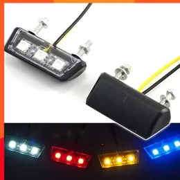 Nuovo ultimo universale 12v targa per motocicletta luce a LED impermeabile luce targa per moto indicatori di coda posteriori per motociclette