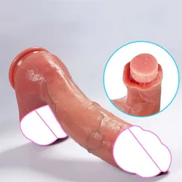 XL Silikon Gerçekçi Erkekler Yumuşak Dildo Kalın Varma Kupası Kayışı Yapay Penis Seks Oyuncak Kadın Mastürbasyon Erotik Ürünleri% 70 Outlet Mağazası Satış