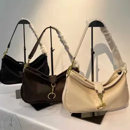 Kadın Mius Bags Marka Tasarımcı Omuz Çantaları 2023 Üst Moda Dokusu Under Emfil Bag Cowhide Crossbody Crossbody Çanta Zil Altın Örgü Zincir Eşleme Çanta Fabrika Satışları
