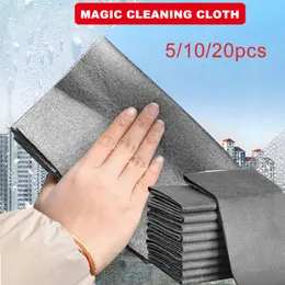 5/10/20st Magic Cleaning Cloth Thoted Reusable Microfiber bilglas Torka trasor Inga vattenstämpel Windows Mirror Kitchen Handduk