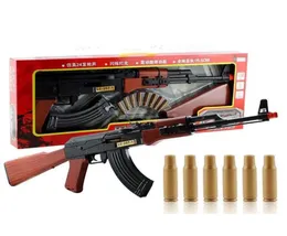 Plast AK47 Electric Gun Toy for Outdoor Game CS Fighting Airsoft Rifle With Bullet Sound Kids Adults Birthday Presents7762725