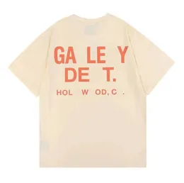 M's T-shirts Galleryes Deps Designer Summer Gallary Shirt Alphabet Printed Star Same Gola Redonda T-shirt de manga curta para M e