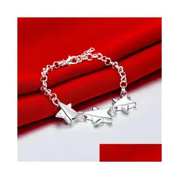 Charm Bracelets Womens Sterling Sier Plated Fivepointed Star Bracelet Gssb533 Fashion 925 Plate Jewelry Drop Delivery Dhgd7