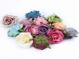 Retro kunstmatige planten decoratieve boog bloem muur kransen bruids accessoires klaring huis bruiloft decor goedkope zijden rozen g22044104158