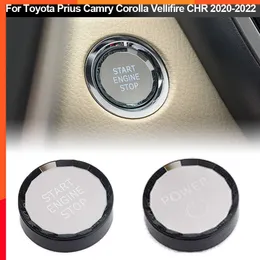 الأحدث الجديد لـ Toyota Prius Camry Corolla Vellifire CHR 2020-2022 CAR Inner Start Start Bothing Button Button Switch Cover Protect