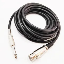 XLR 3pin女性から1/4 '' 6.35mm TRSモノ男性ジャックM/Fバランスマイクマイクオーディオ接続ケーブル約5m/1pcs