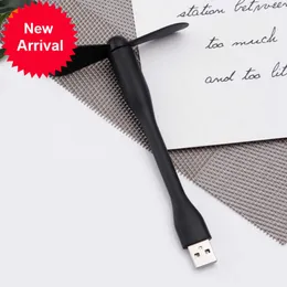 Nowy Xiaomi Mini USB Portable Fan Elastyczny wentylator zgięcia dla laptopa zasilania PC PC AC Fan Hand Fan do komputerowego biura studenckiego