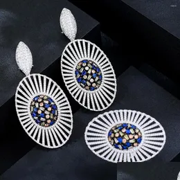 Brincos colar de colar Missvikki Anel de pendente oco oval de luxo para mulheres jóias da noiva 2023 Trendy Original Drop D Dhgarden Dhhnr