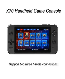 Portable Game Players X70 7 Inch HD Screen Retro Video Console 32G64G 10 Simulators Handheld Support TwoPlayer for GBASFC 22111961429