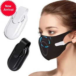 Ny bärbar återanvändbar fläkt för ansiktsmask Clip-On Summer Wearable Sports Cooling Air Filter USB Personlig avgaser Mini-fläkt