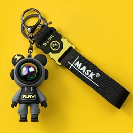 Мультфильм медведя пара ключей мода астронавт Молния медведь кролик Keyring Care Care Chchain Bag Bag Sagm Accessy Accessy Accessy