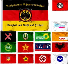 Banner Flags Tyskland Reichsbanner 2013 Flagg Friedensrat DDR 3x5ft Bndnis 90-Die Grnen 90x150cmfree German Workers Party Banner21x14cm G230524