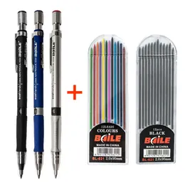 Markers 3PCSSET 20mm Mechanical Pencil Set 2B ColorfulBlack Refills Art Sketch Office Stationery School Supplies 230523