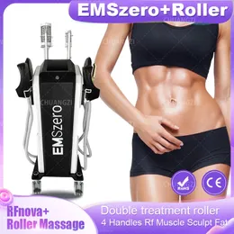 EMSZERO Small Arm Massage Simple and Fast 6-in-1 Fat Reducer 14 Tesla 6500W EMS Quick Movement Relaxation Machine Roller CE Certificate 4 Handle
