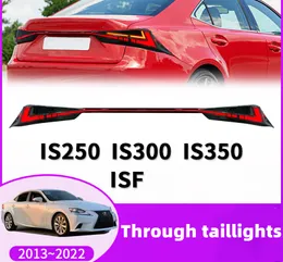 Car Light LED Through Taillight Assembly For Lexus IS250 IS300 IS350 ISF 2013-20 17 Brake Dynamic Signal Rear Lamps