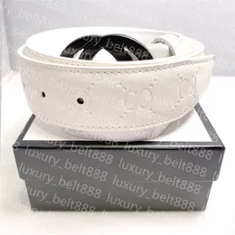 Fashion Classic Men Designer Belt Womens Mens Casual Letter Smooth Buckle Belts For Woman Cintura Bredd Cinturon 3,0 cm 3,4 cm 3,8 cm