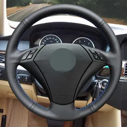 Steering Wheel Covers Customize DIY Micro Fiber Leather Car Steering Wheel Cover For BMW 523 530 523li 525 520li 535 545i E60 Car Interior G230524 G230524