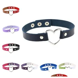 Chokers Soft Girl Black Pu brzoskwiniowy kołnierz w kształcie serca szyja damska z obojczykiem naszyjnik krótki gswfn211 mieszanka łańcucha zamówienie 20 sztuk lo dh6xf