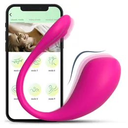 Vibratori Forte vibratore per applicazioni Controllo wireless Bluetooth Love Egg sex toy per coppie adulte femminili Vibratore intimo Masturbazione punto G 230524
