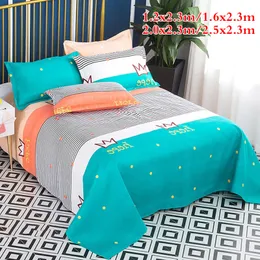 Sängkläder sätter Student Dormitory Sheet Dustproof Nonslip Bed Bread Printed Thicken Solor Double Bed Cover Linen 1216225M 230523