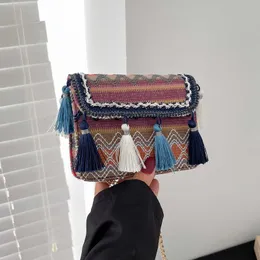 Metizen Fashion Simple Ethnic Style Su Small Bag Женский 2022 Осень и Зимний Вестерн -Стиль в одном плеч