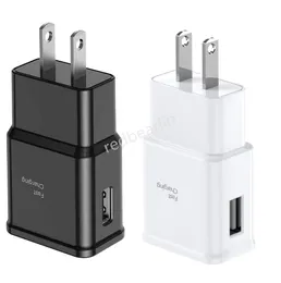 Fast Charging USB Wall Charger Full 5V 2A Adapter US EU Plug For Samsung Galaxy S20 S10 S9 S8 S6 Note 10 S23 S22 Utral