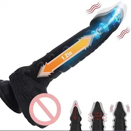 Black Thrusting Vibrator Realistic Dildo Sex Toy for Women Cup Anal Dragon Dick Stimulation 75% Off Outlet Online sale