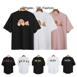 22s Men's T shirts t Shirt Palms Palmangel City Designer Limited Inkjet Graffiti Letter Printing Women's Sailboat Short-sleeved Casual 7TT4