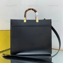 10A Mirror Quality Designers Medium Sunshine Tote Bags 35cm Top Handle Shopping Bag Bolso de cuero real para mujer Luxury Black Purse Crossbody Shoulder Strap Bag