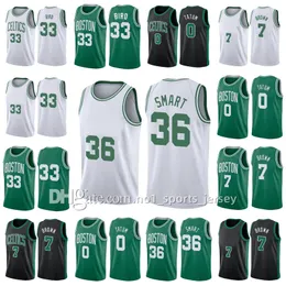 Custom'''celtics''men شباب Jayson Tatum Bostons Jaylen Brown Basketball Jerseys Marcus Smart White S-3XL 2023 City Shirt Green Edition Jersey