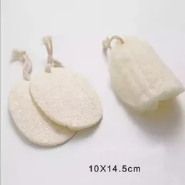 100pcs Natural Loofah Sponge Bath Shower Body Exfoliator Pads With Hanging Cotton Rope household E0525